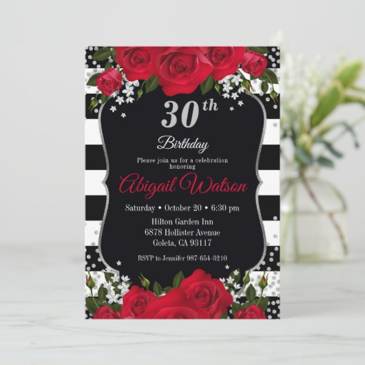 Invitation d'anniversaire, Invitation de fête d'an (Debout devant)