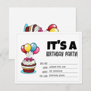 Invitation d'anniversaire Invitation personnalis
