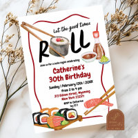 Invitation d'anniversaire japonaise pour une soiré