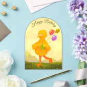 Invitation d'anniversaire Joyeux Grand Oiseau (Insitu (Mariage))