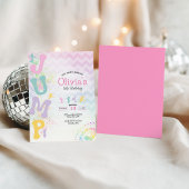 Invitation d'anniversaire Jumps Trampoline