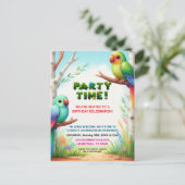 Invitation d'anniversaire Jungle Tropicale pour En (Debout devant)