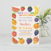 Invitation d'anniversaire juteuse Tropical (Debout devant)