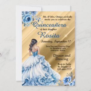 Invitation d'anniversaire Latino 15 ans Quinceaner