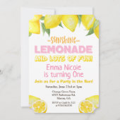 Invitation d'anniversaire Lemon Lemonade TOUT ÂGE (Devant)