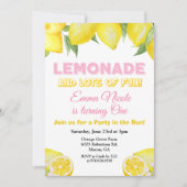 Invitation d'anniversaire Lemon Lemonade TOUT ÂGE (Devant)