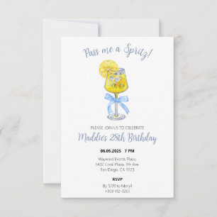 Invitation d'anniversaire Lemon Spritz