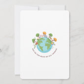 Invitation d'anniversaire : Les Héros de la Terre  (Dos)