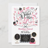 Invitation d'anniversaire Let's Get Dolled Up (Devant)
