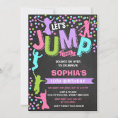 Invitation d'anniversaire Let's Jump and Play (Devant)
