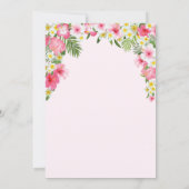 Invitation d'anniversaire Licorne. Fille Anniversa (Dos)