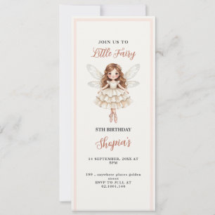 Invitation d'anniversaire Little Fairy Dream