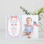 Invitation d'anniversaire Little Firecracker 4 jui (Debout devant)