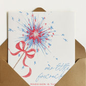 Invitation d'anniversaire Little Firecracker 4 jui