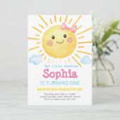 Invitation d'anniversaire Little Sunshine-A159 (Debout devant)