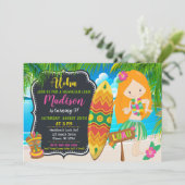 Invitation d'anniversaire Luau Aloha Invites (Debout devant)