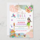 Invitation d'anniversaire Luau Hawaïen (Devant)