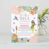 Invitation d'anniversaire Luau Hawaïen (Debout devant)