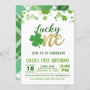 Invitation d'anniversaire Lucky One