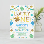 Invitation d'anniversaire Lucky One St. Patrick's  (Debout devant)