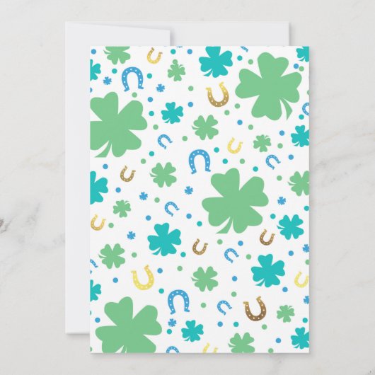 Invitation d'anniversaire Lucky One St. Patrick's  (Dos)