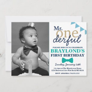 Invitation d'anniversaire M. Onderful