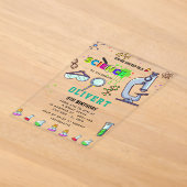 Invitation d'anniversaire Mad Science Party (Poser)