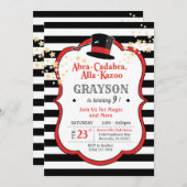 Invitation d'anniversaire magique (Devant / Derrière)