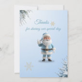 Invitation d'anniversaire Magique de Père Noël – 1 (Dos)