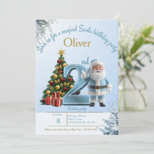 Invitation d'anniversaire Magique de Père Noël – 2