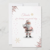 Invitation d'anniversaire Magique de Père Noël – 4 (Dos)