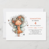 Invitation d'anniversaire Magique Pastel de Petite (Devant)