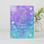 Invitation d'anniversaire Magique Sous La Mer (Debout devant)