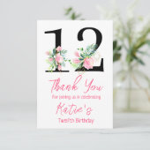 Invitation d'anniversaire Magnolia, 12e anniversai (Debout devant)