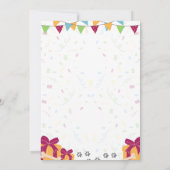 Invitation d'anniversaire maltaise (Dos)