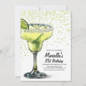 Invitation d'anniversaire Margarita Fiesta (Devant)