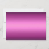 Invitation d'anniversaire Mascarade Pink Sparkle (Dos)