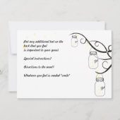 Invitation d'anniversaire Mason Jar en Turquoise / (Dos)
