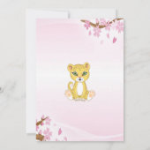 Invitation d'anniversaire mignonne et sauvage troi (Dos)