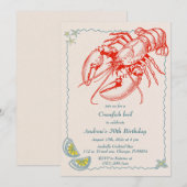Invitation d'anniversaire modèle pour une fête d'é (Devant / Derrière)