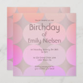 Invitation d'anniversaire moderne (Devant / Derrière)