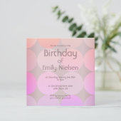 Invitation d'anniversaire moderne (Debout devant)