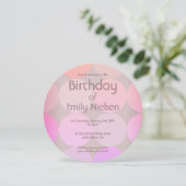 Invitation d'anniversaire moderne (Debout devant)