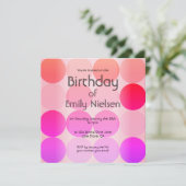 Invitation d'anniversaire moderne (Debout devant)