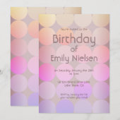 Invitation d'anniversaire moderne (Devant / Derrière)