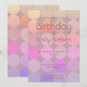 Invitation d'anniversaire moderne (Devant / Derrière)