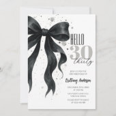 Invitation d'anniversaire moderne 30 ans avec ruba (Devant)