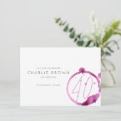 Invitation d'Anniversaire moderne classe, soirée v (Debout devant)