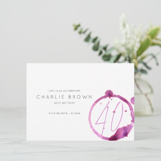 Invitation d'Anniversaire moderne classe, soirée v (Debout devant)