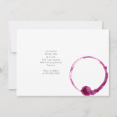 Invitation d'Anniversaire moderne classe, soirée v (Dos)